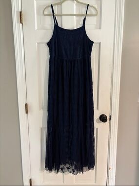 torrid Navy Blue Lace Maxi Dress
